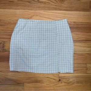 Plaid mini skirt